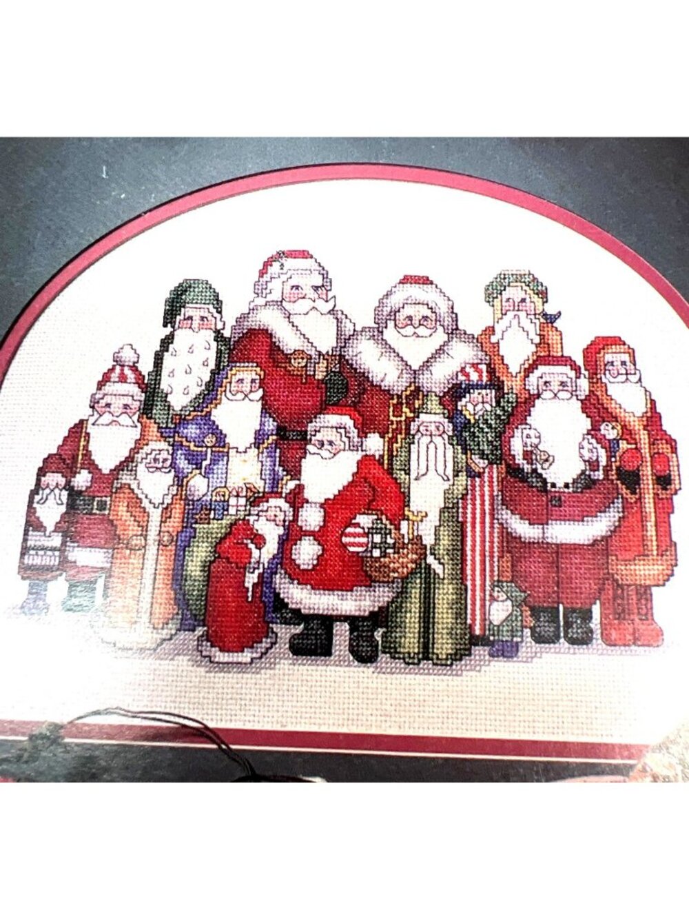 Santa Reunion Cross-Stitch Pattern Leaflet By Leisure Arts Heartprint Inc.